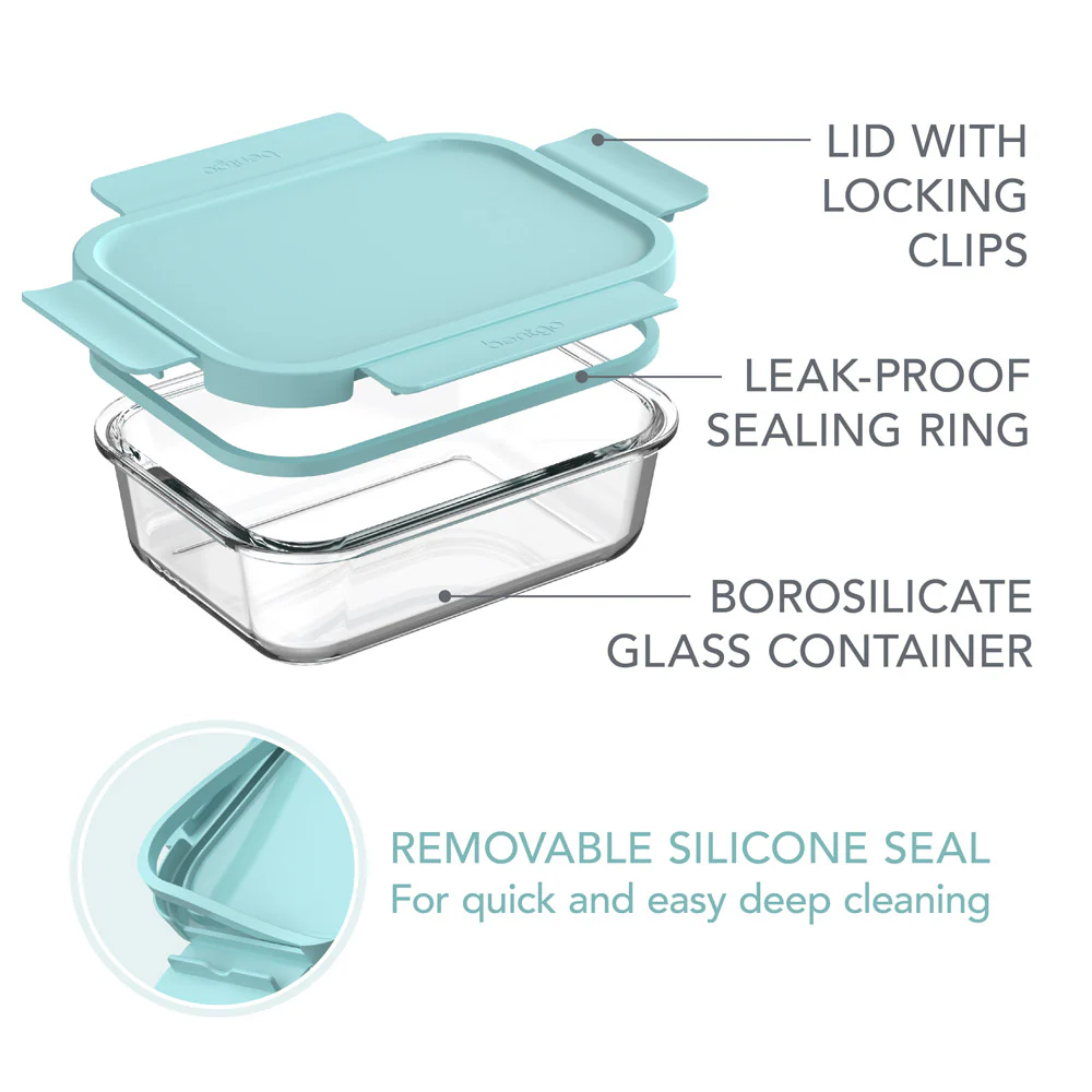 Bentgo Glass Leak-Proof Food Storage Set (8-Piece) - Image 7