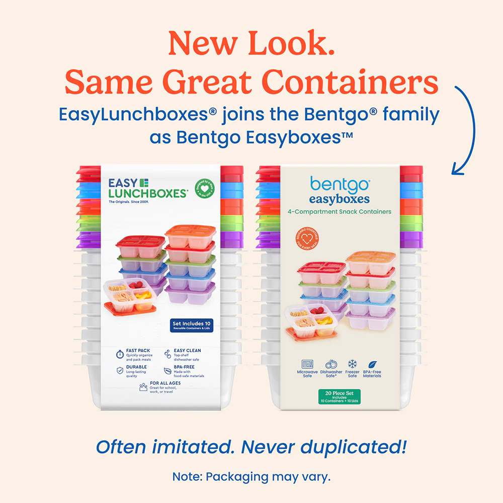 Bentgo Easyboxes 4-Compartment Snack Containers 20-Piece Set - Image 5