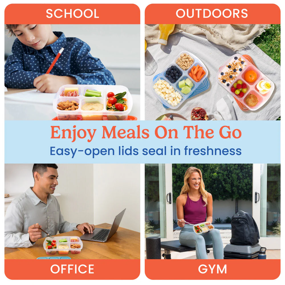 Bentgo Easyboxes 5-Compartment Food Containers 8-Piece Set - Image 6