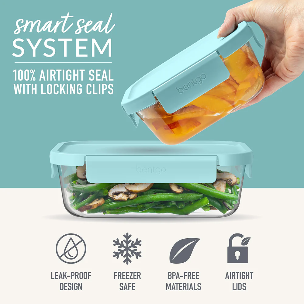 Bentgo Glass Leak-Proof Food Storage Set (14-Piece) - Image 3