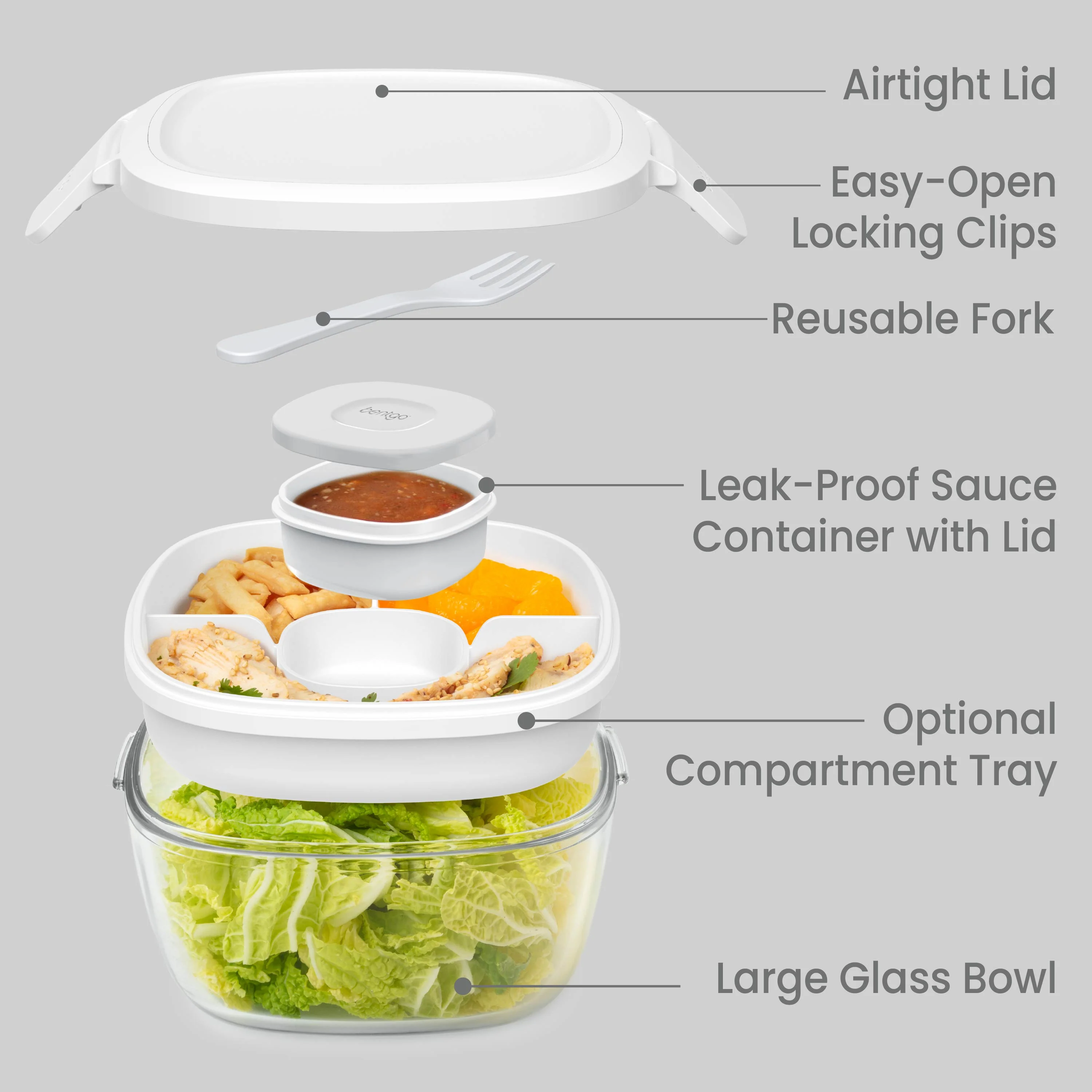 Bentgo Glass Salad Container - Image 12