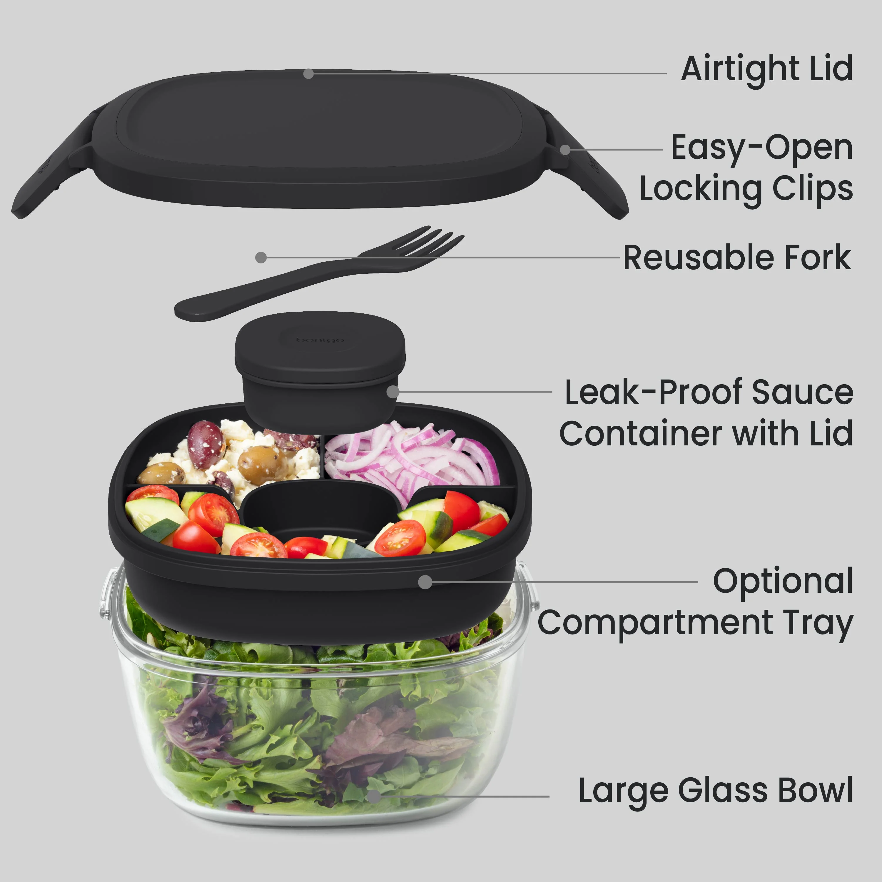 Bentgo Glass Salad Container - Image 61