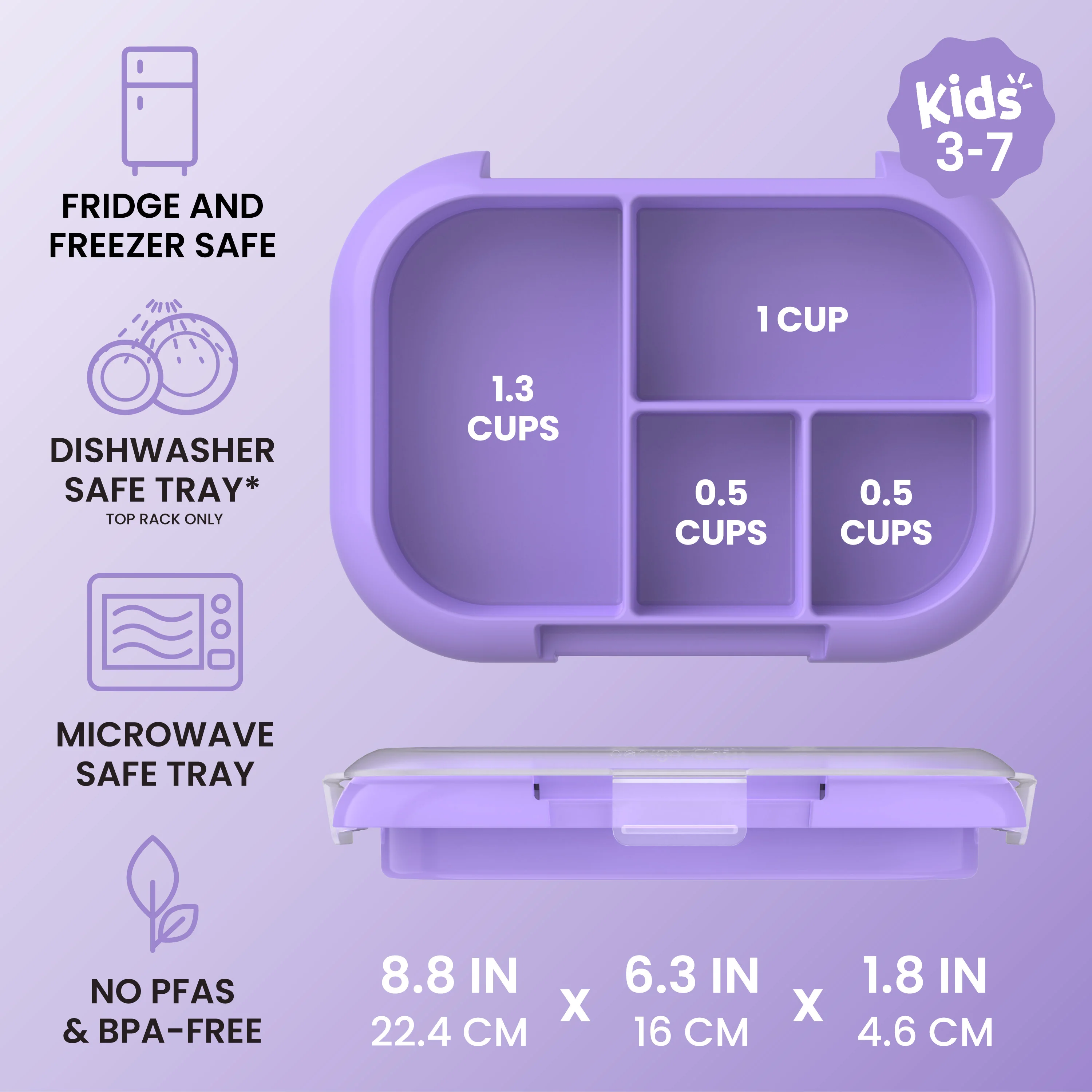 Bentgo Chill Kids Tray with Transparent Cover - Image 19
