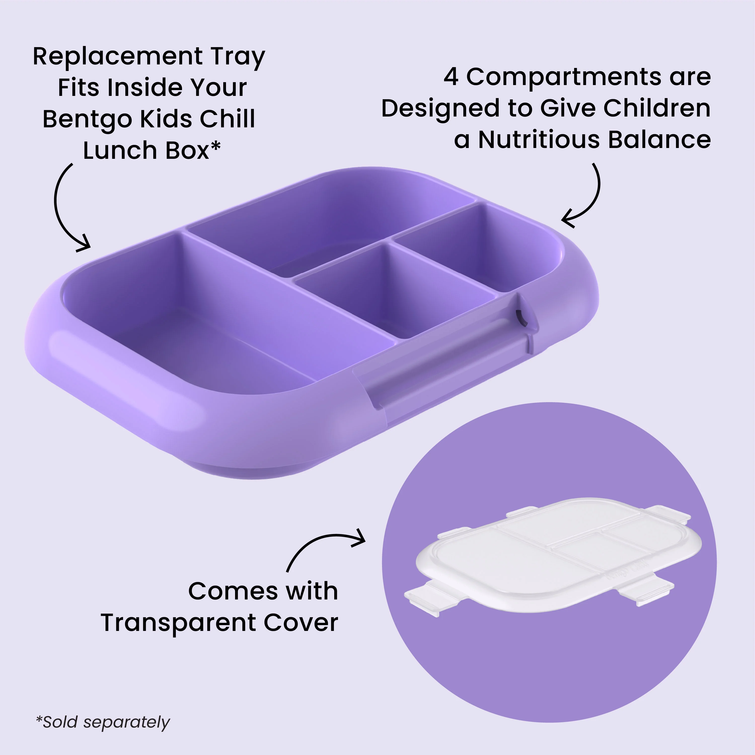 Bentgo Chill Kids Tray with Transparent Cover - Image 20