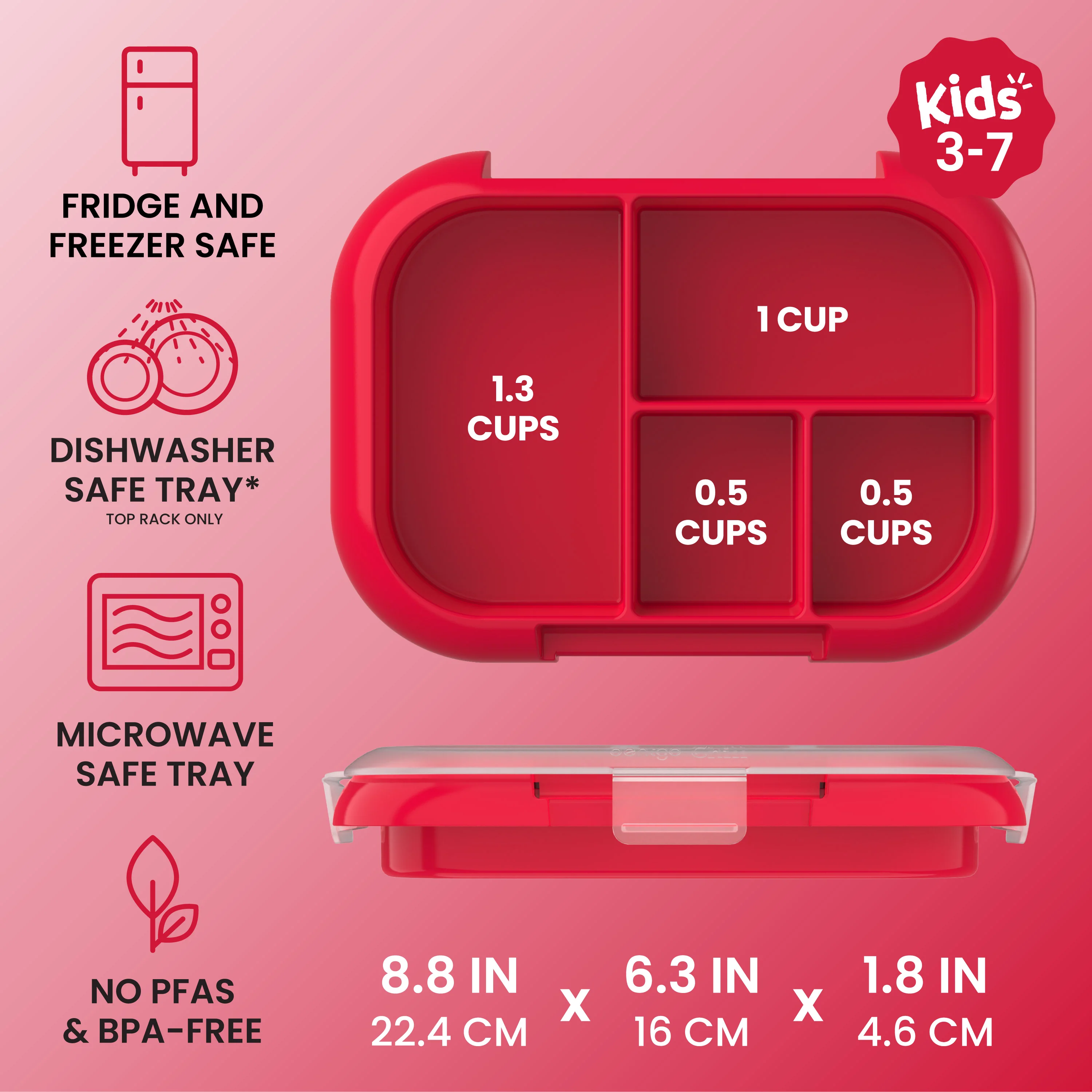 Bentgo Chill Kids Tray with Transparent Cover - Image 23