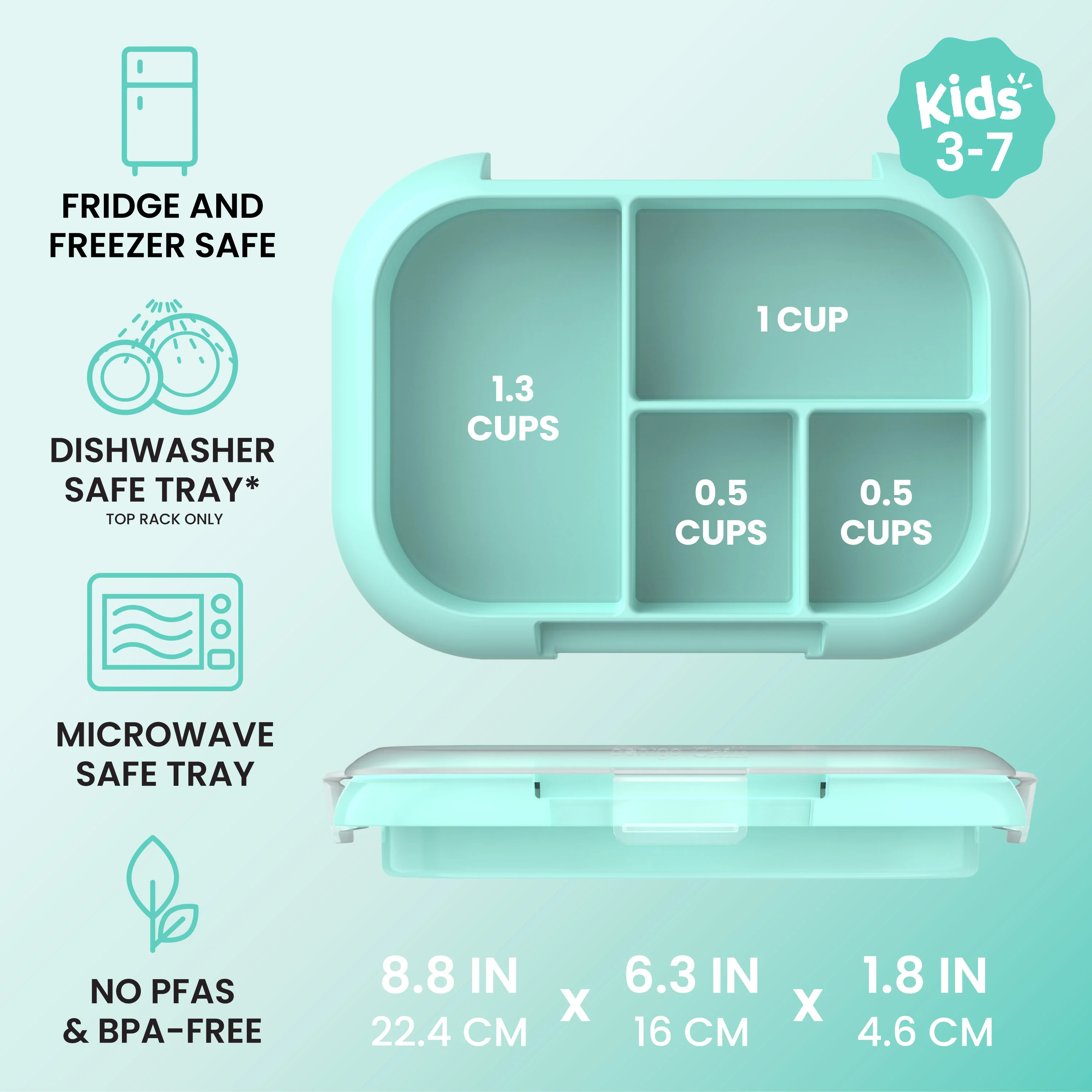 Bentgo Chill Kids Tray with Transparent Cover - Image 3