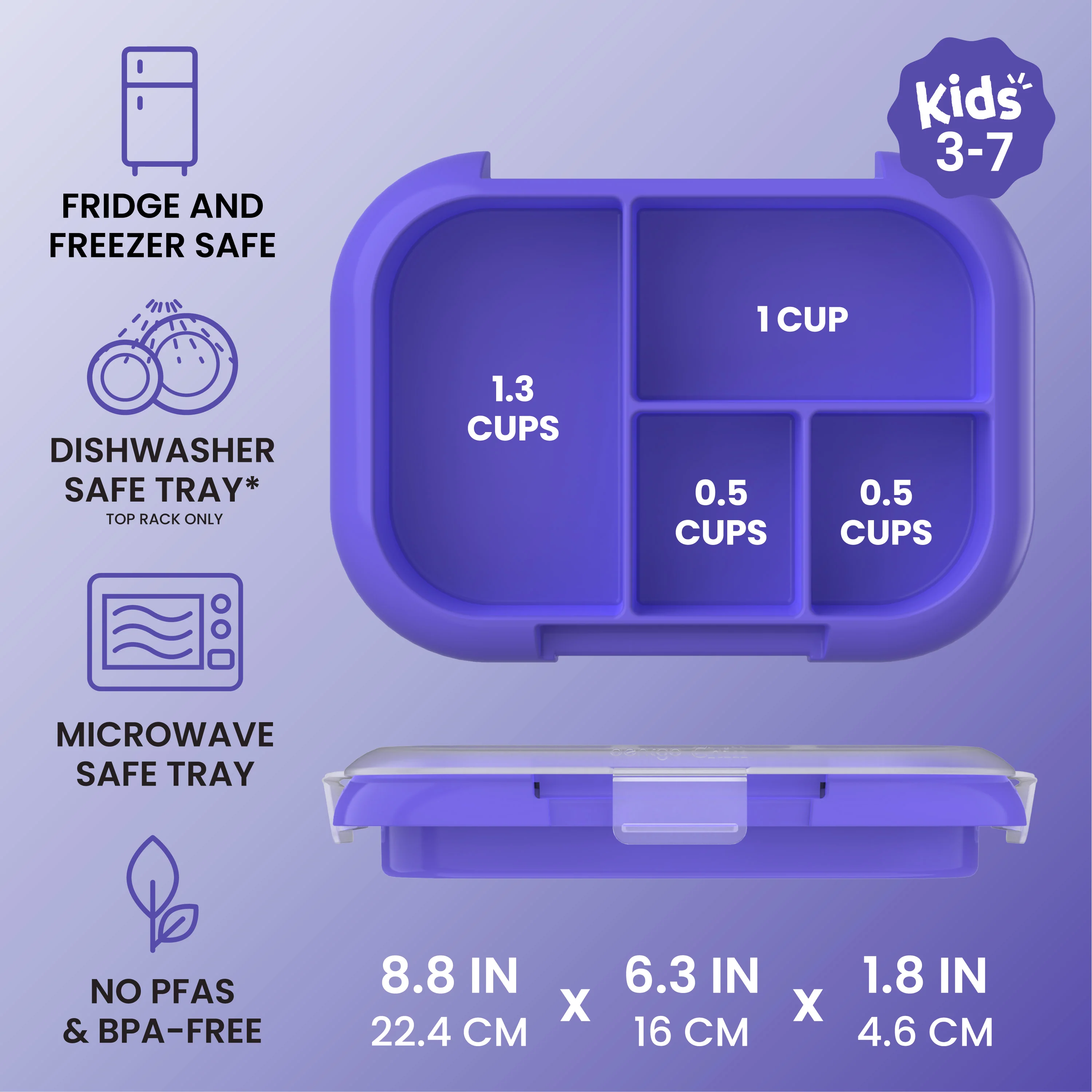 Bentgo Chill Kids Tray with Transparent Cover - Image 31