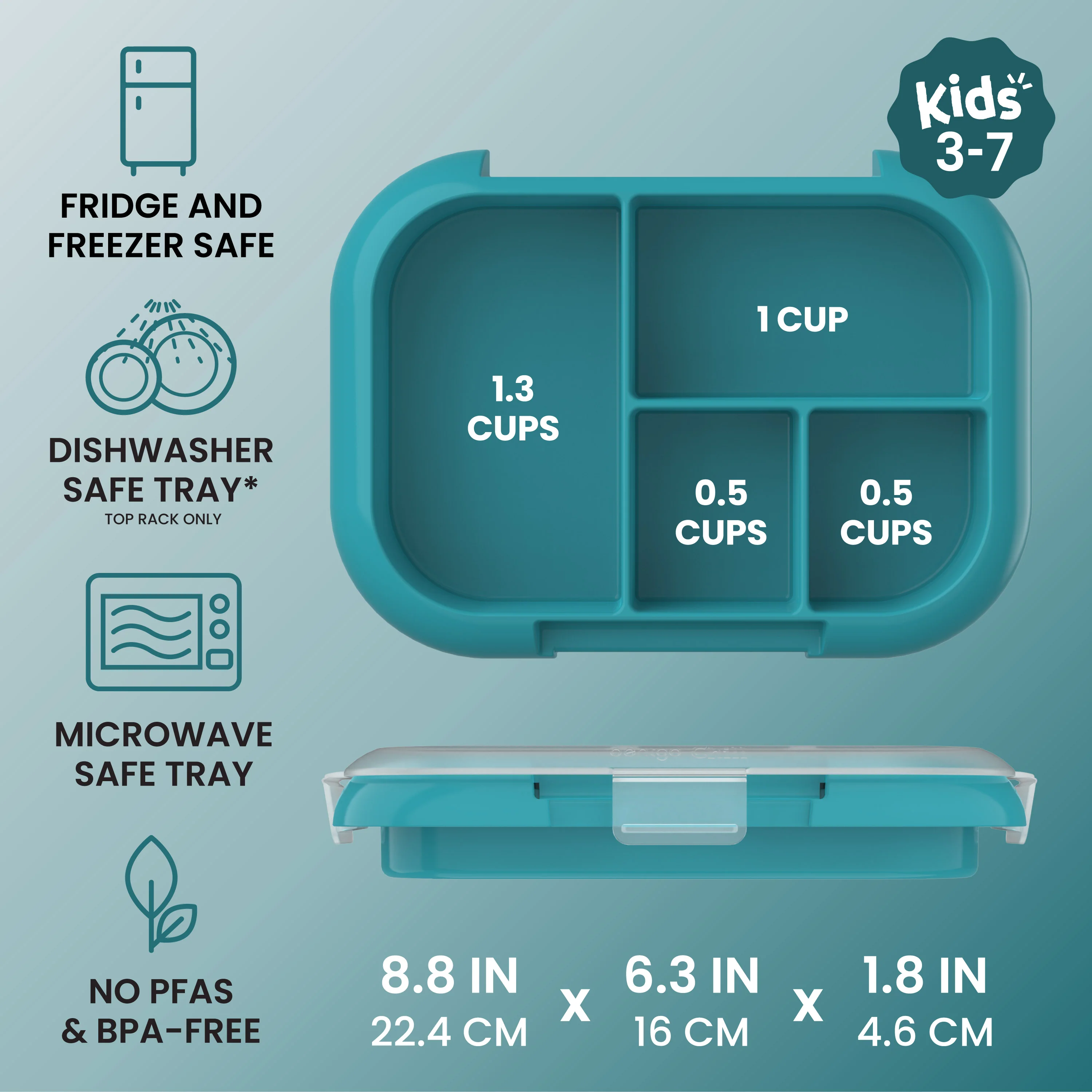 Bentgo Chill Kids Tray with Transparent Cover - Image 35