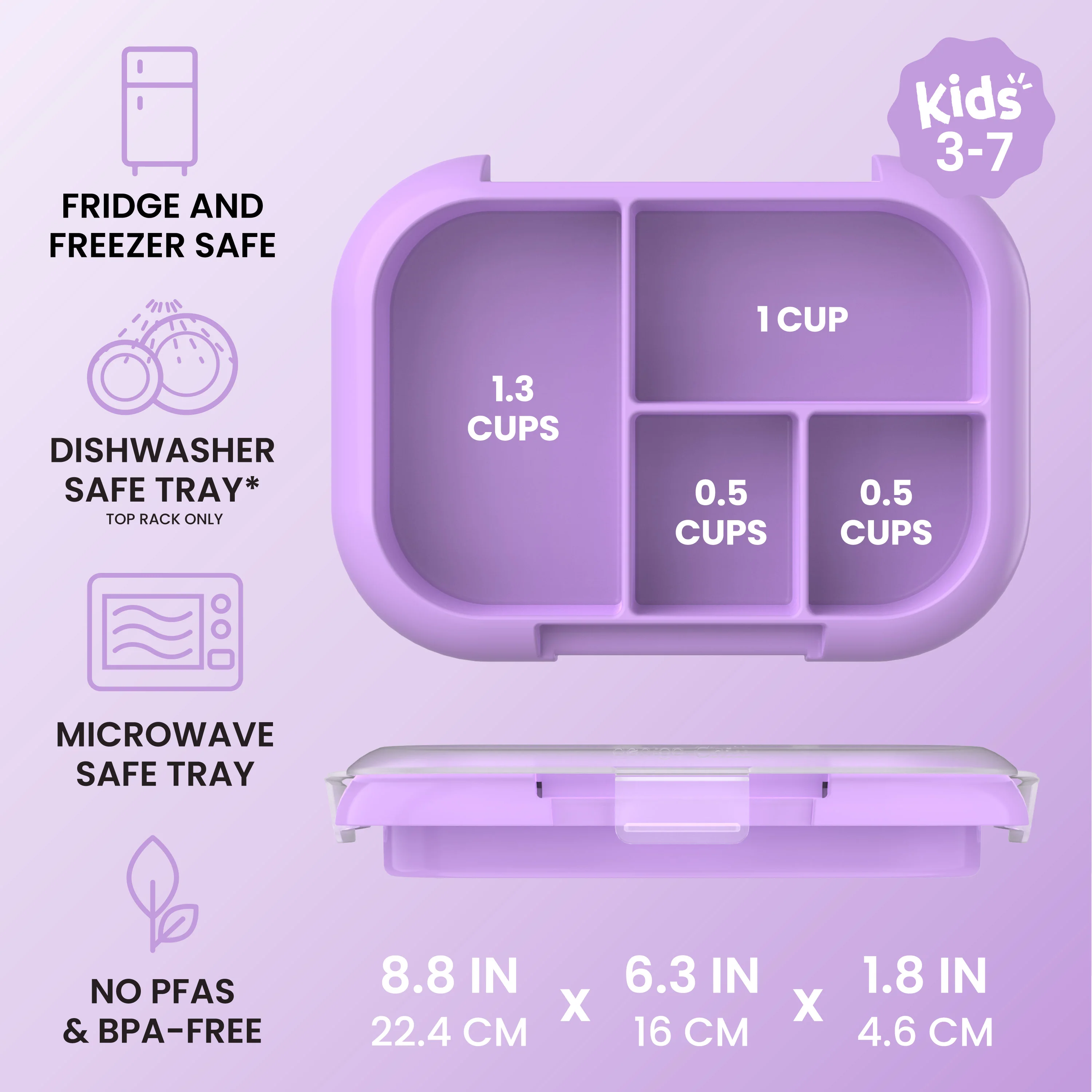 Bentgo Chill Kids Tray with Transparent Cover - Image 39