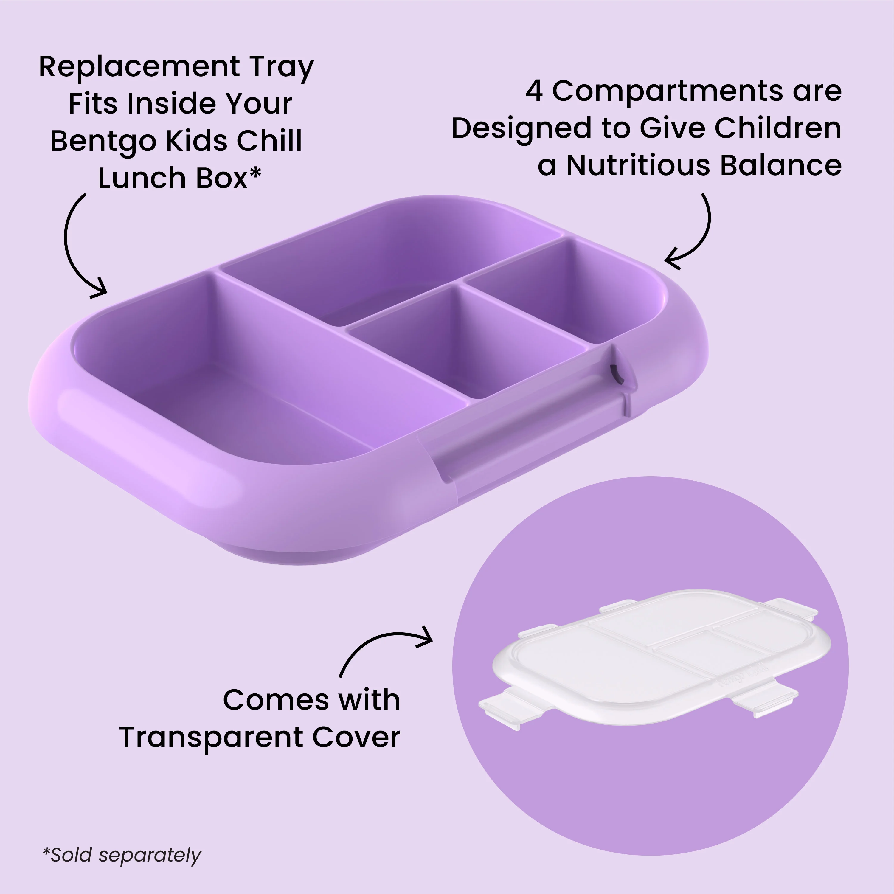 Bentgo Chill Kids Tray with Transparent Cover - Image 40