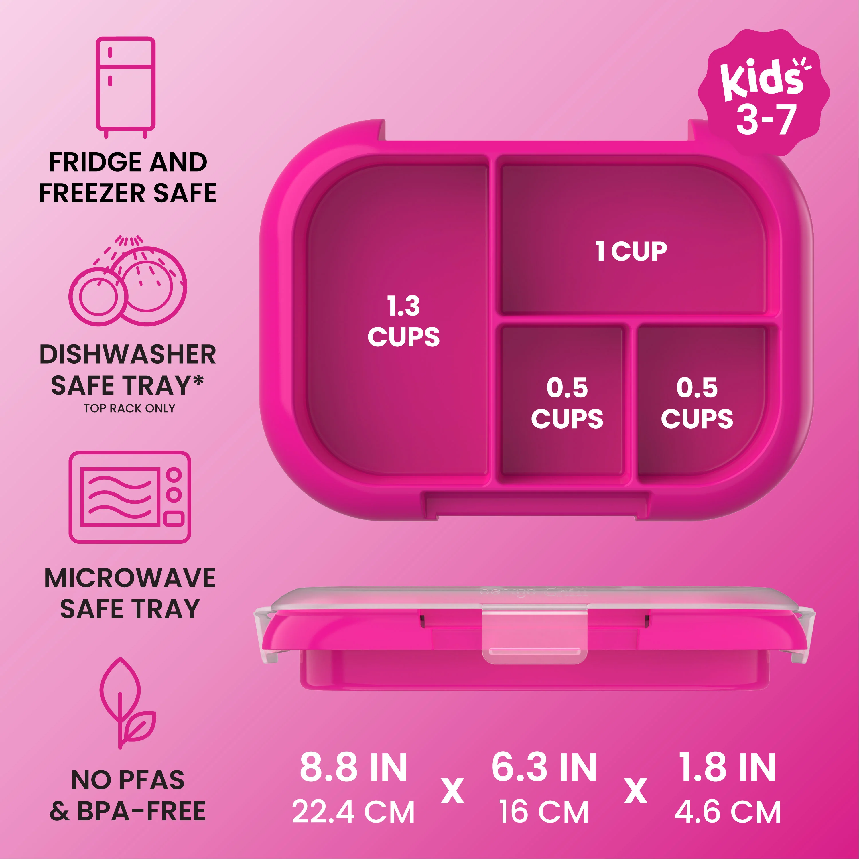 Bentgo Chill Kids Tray with Transparent Cover - Image 7