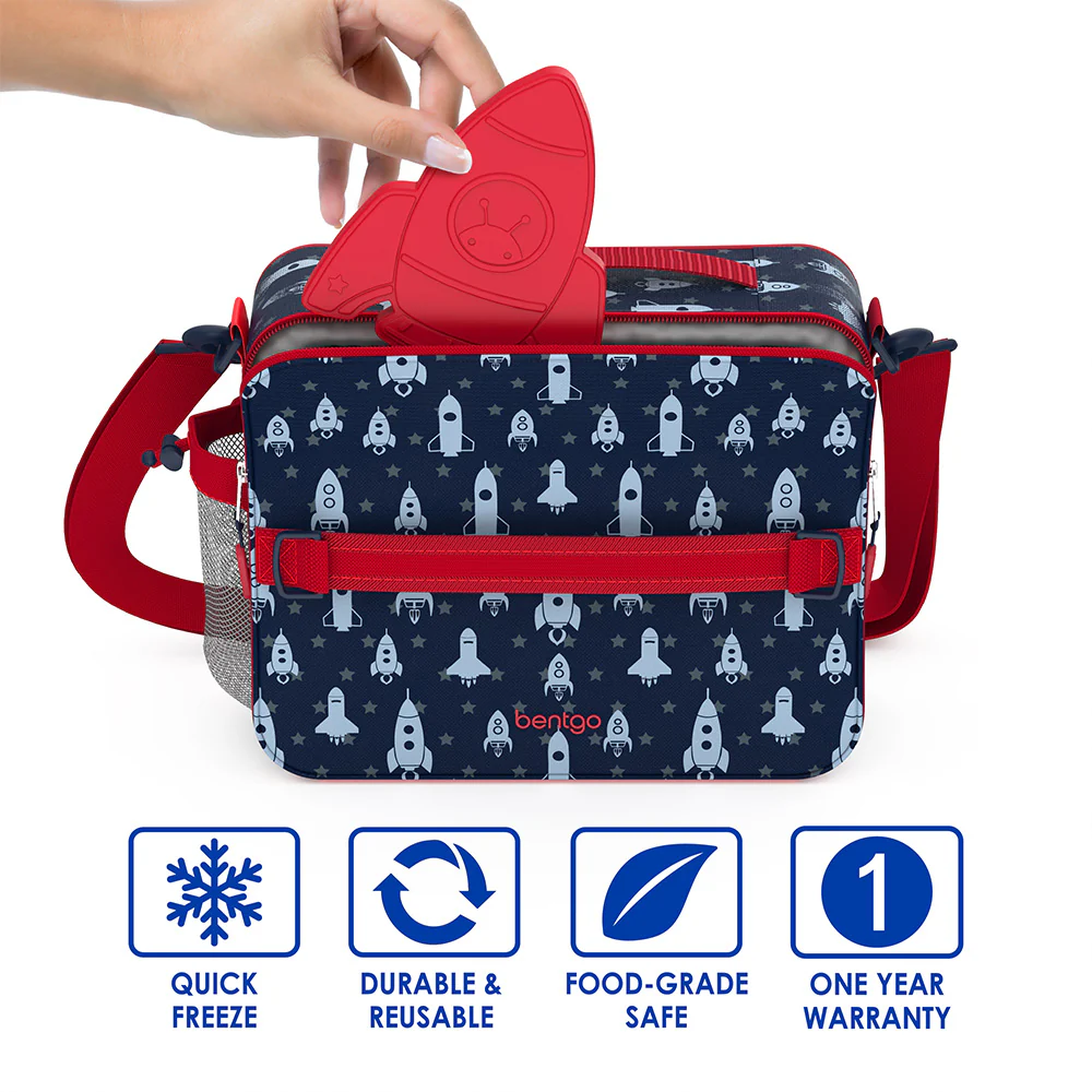 Bentgo Kids Prints Lunch Box, Lunch Bag, & Ice Packs - Image 14