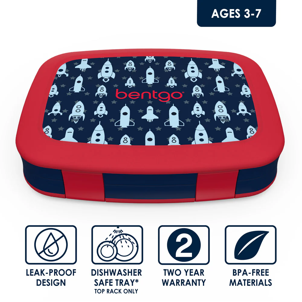 Bentgo Kids Prints Lunch Box, Lunch Bag, & Ice Packs - Image 3
