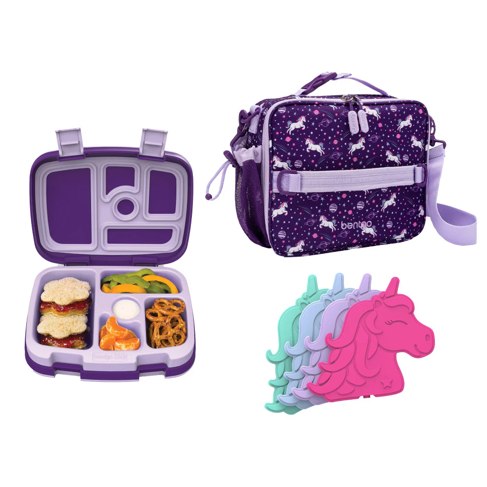 Bentgo Kids Prints Lunch Box, Lunch Bag, & Ice Packs - Image 46