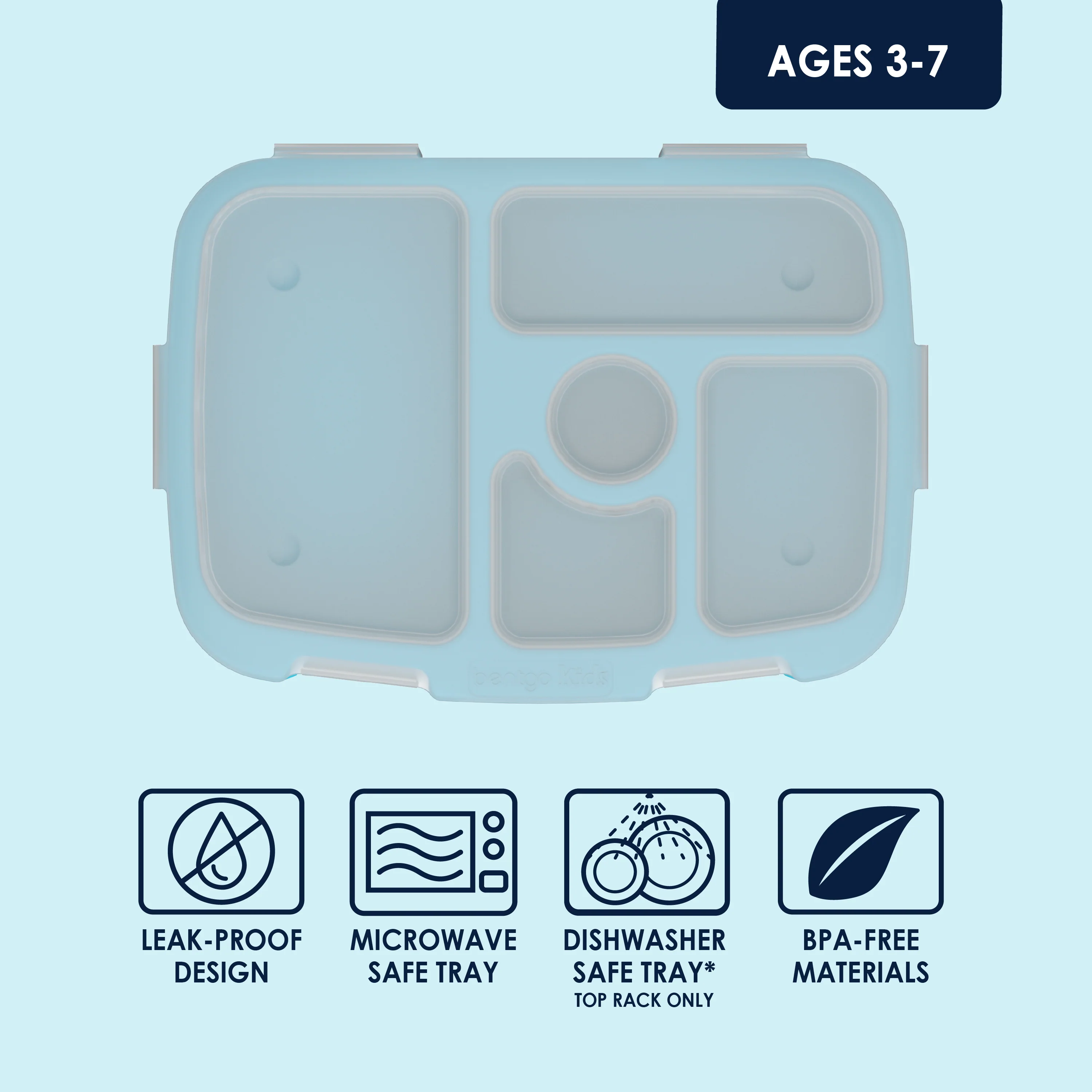Bentgo Kids Prints Tray with Transparent Cover - Image 177