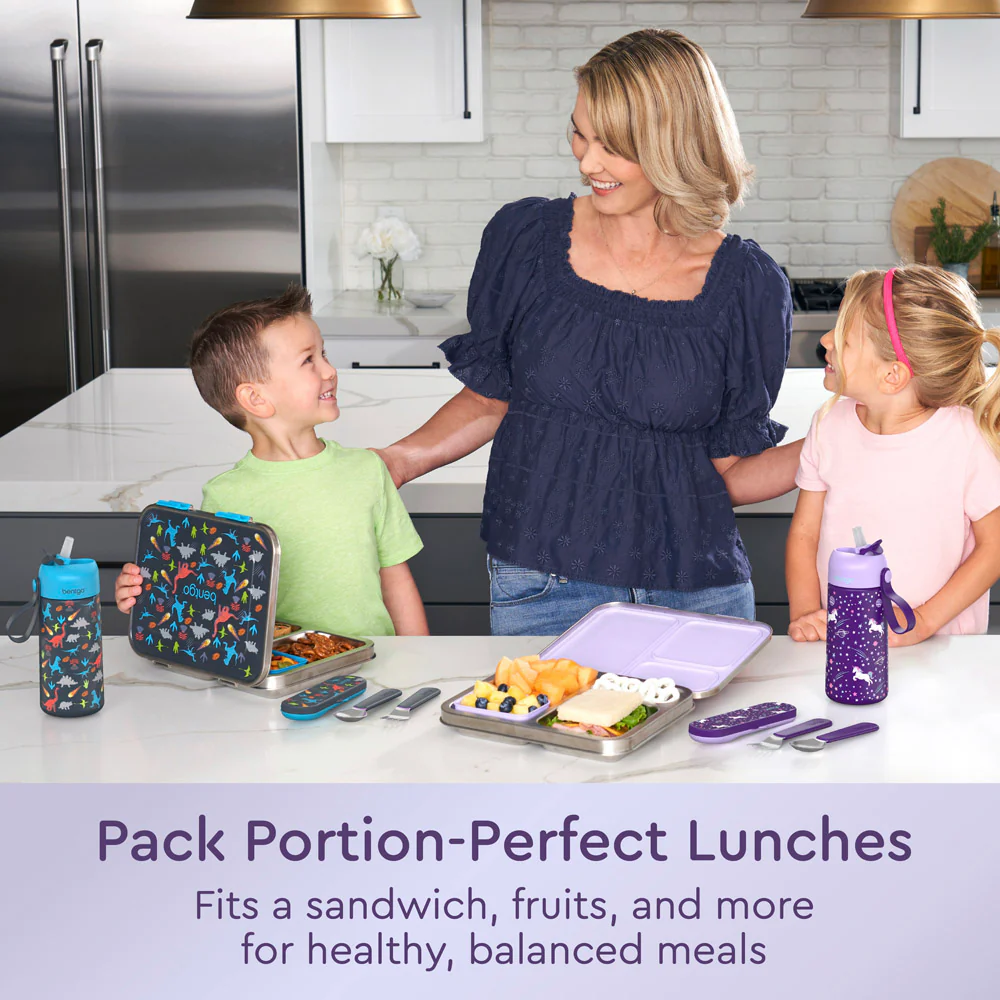 Bentgo Kids Stainless Steel Prints Lunch Box - Image 5