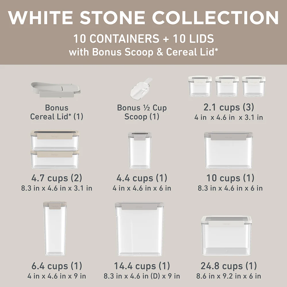 Bentgo Pantry Airtight Food Storage Containers (22-pcs) - Image 15