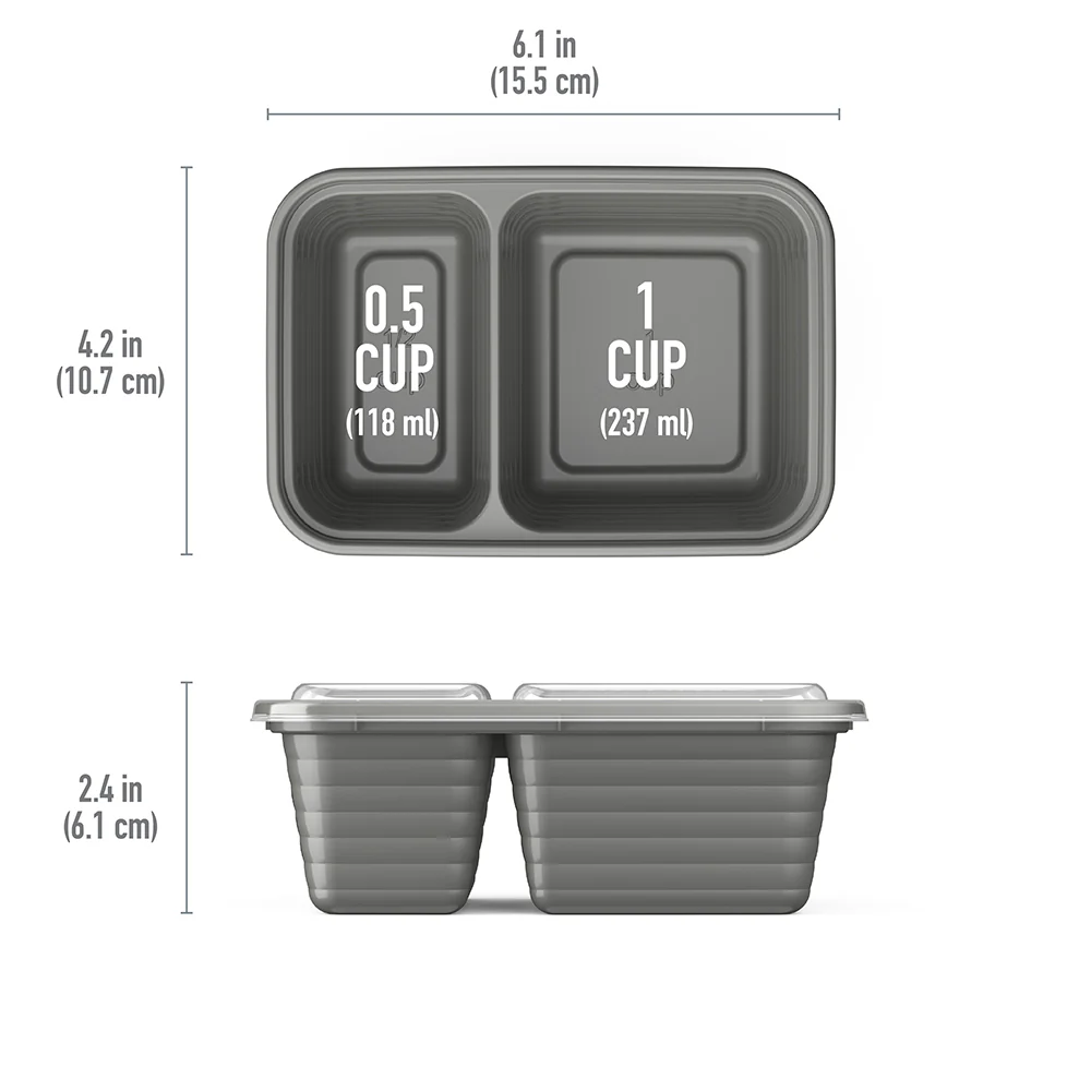 Bentgo Prep 2-Compartment Snack Containers (20-Piece) - Image 15
