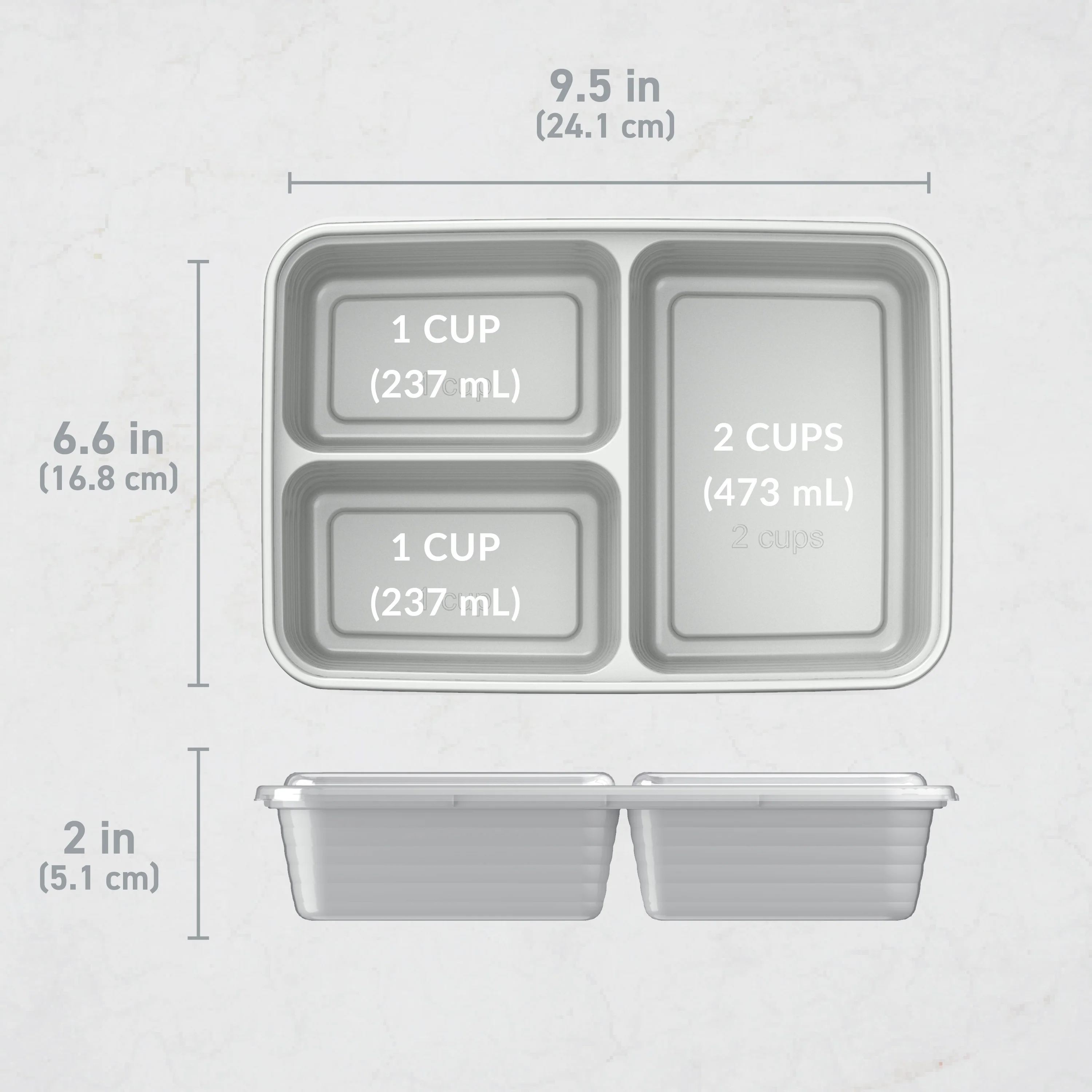 Bentgo Prep 3-Compartment Meal Prep Containers (20-Piece) - Image 23