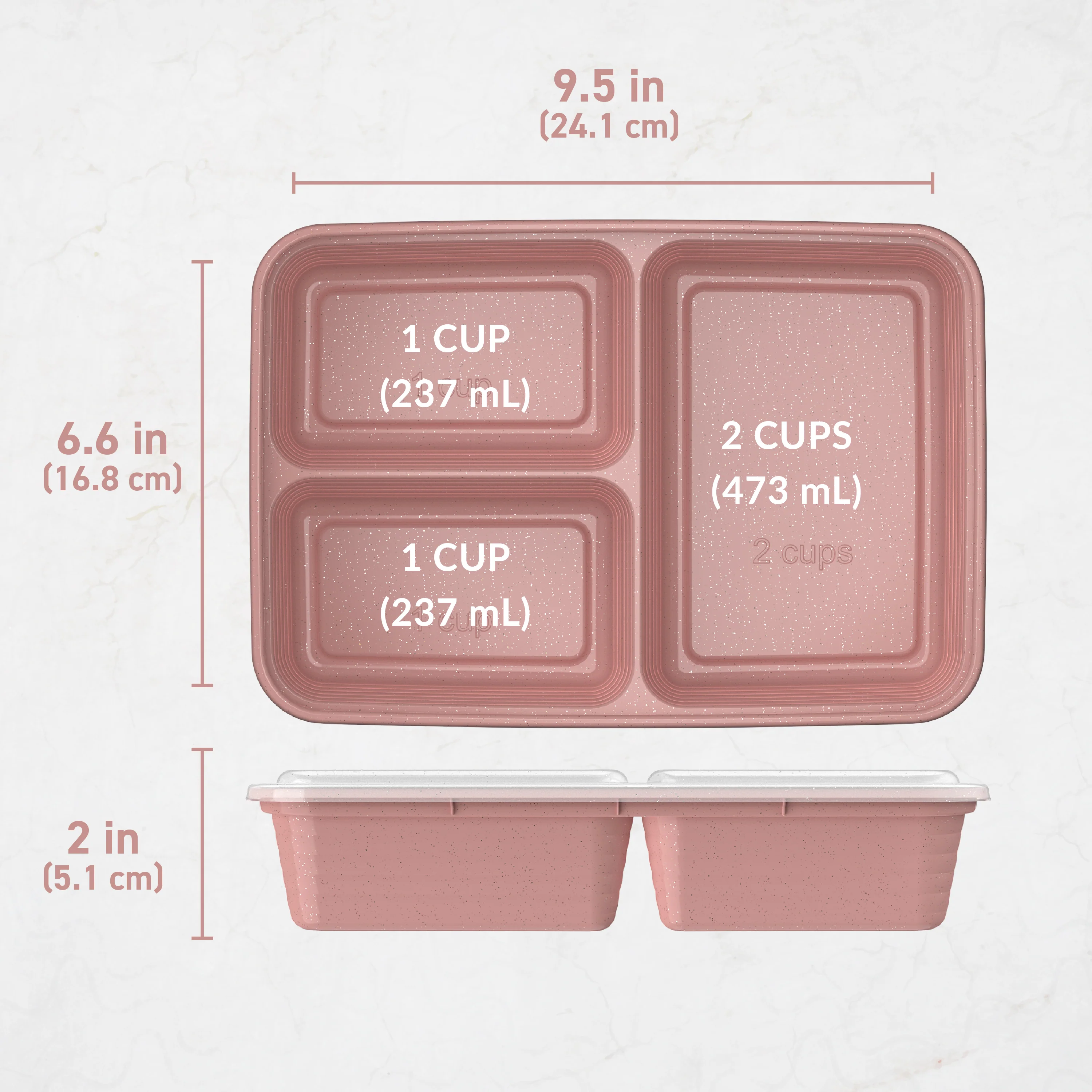 Bentgo Prep 3-Compartment Meal Prep Containers (20-Piece) - Image 39
