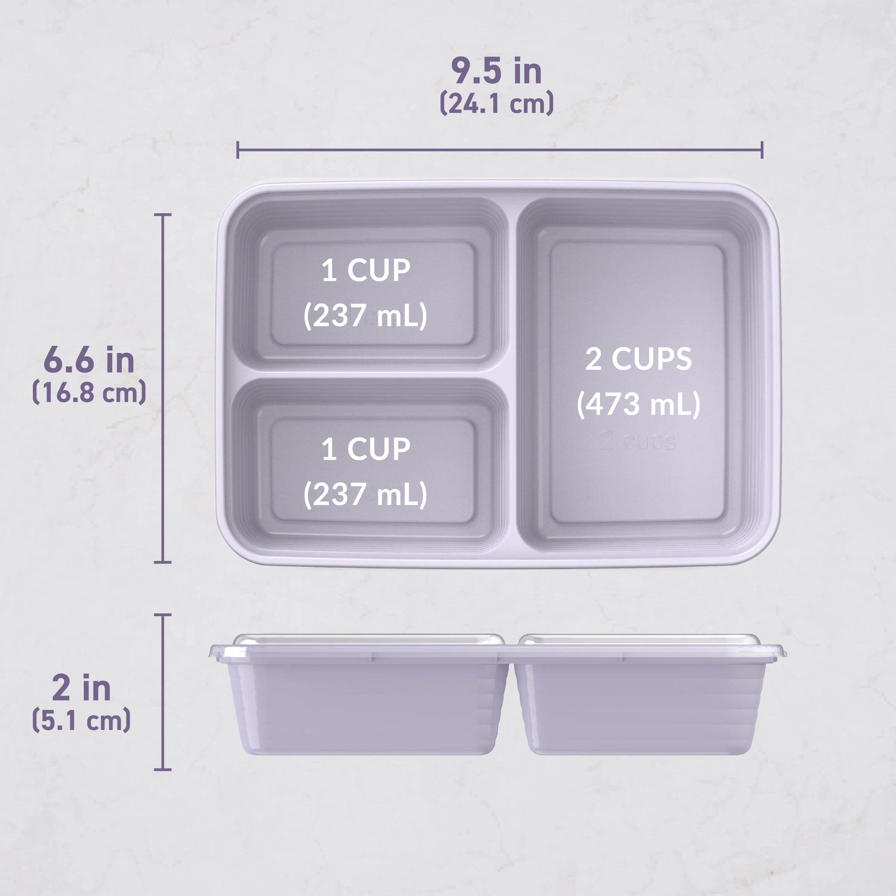 Bentgo Prep 3-Compartment Meal Prep Containers (20-Piece) - Image 7