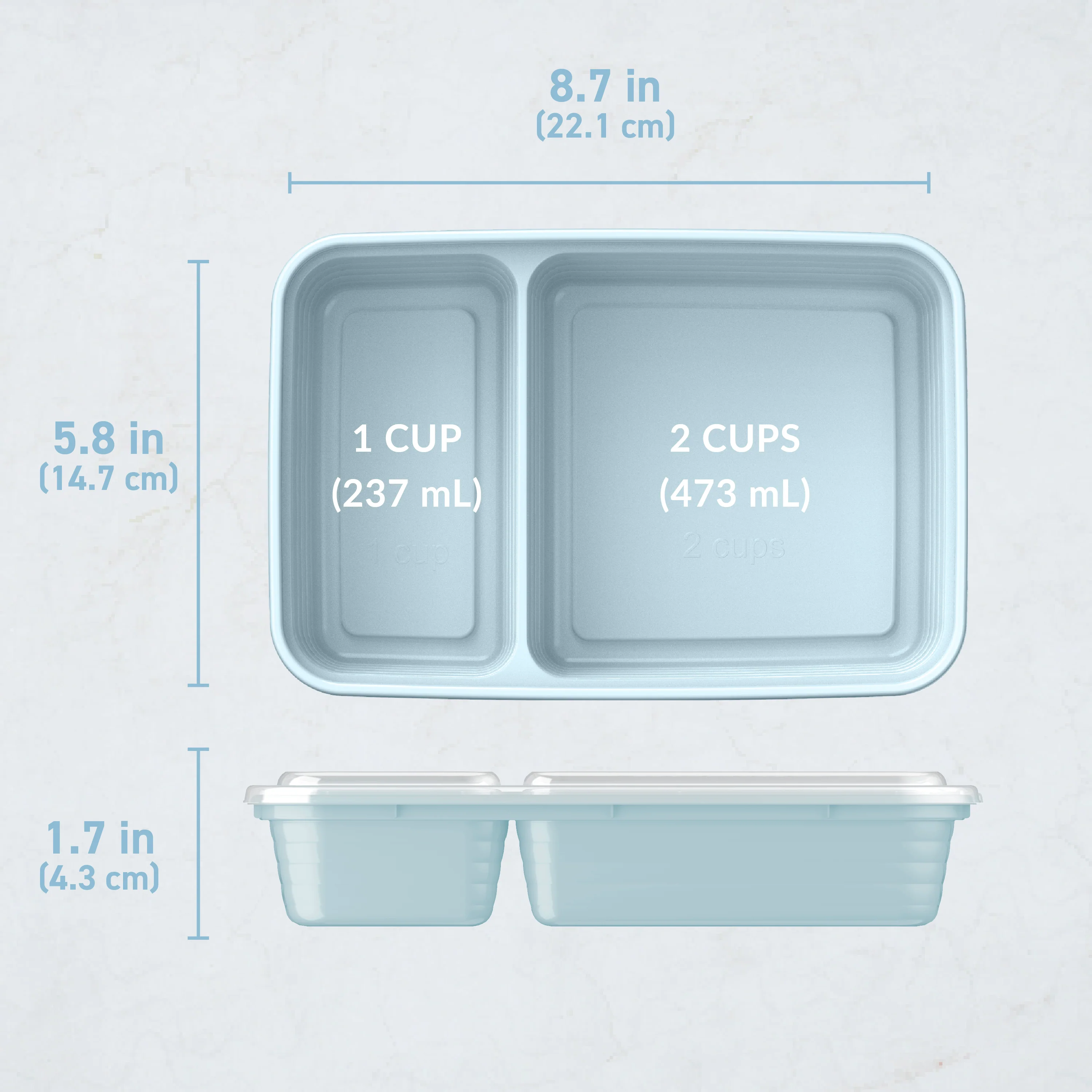 Bentgo Prep 2-Compartment Meal Prep Containers (20-Piece) - Image 55