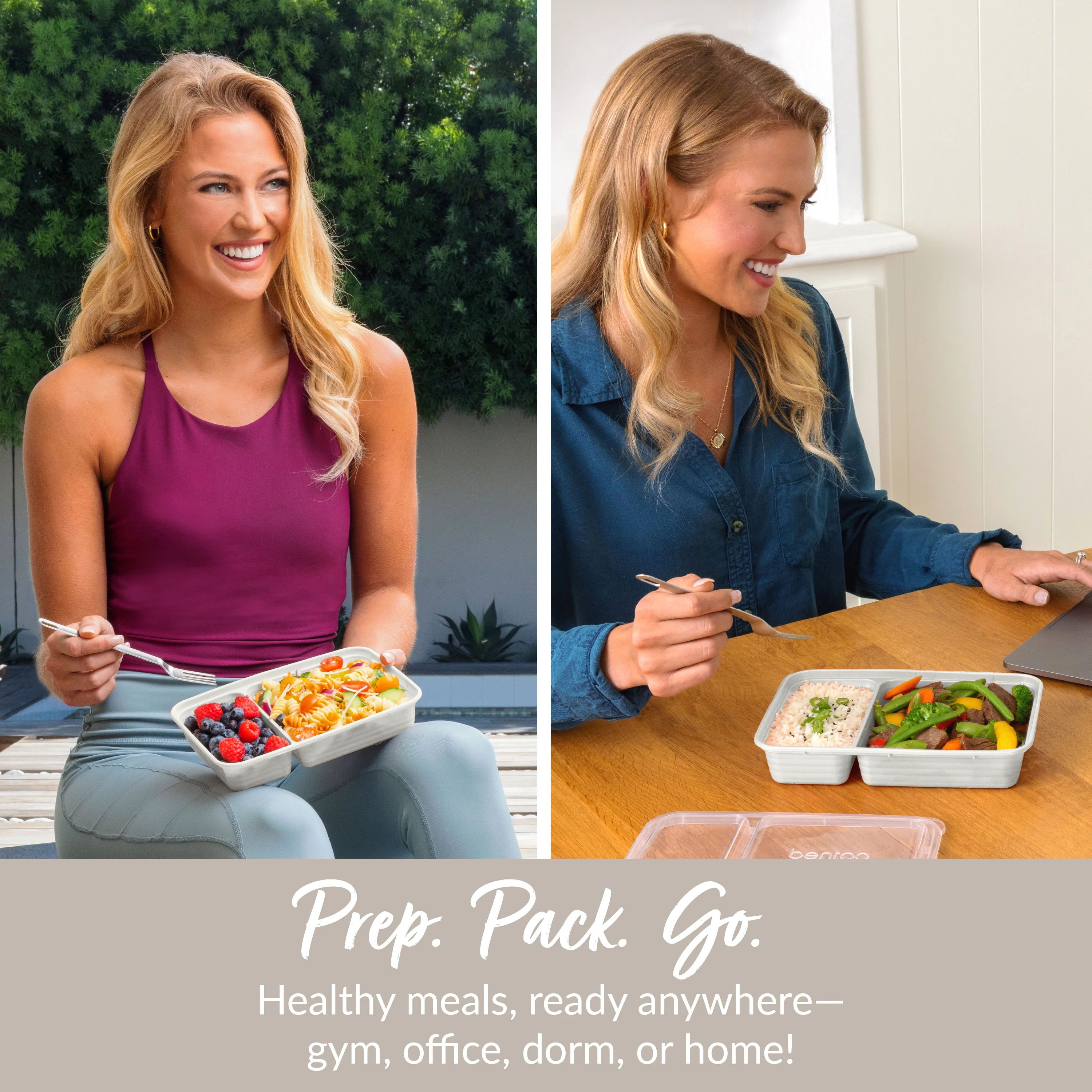 Bentgo Prep 2-Compartment Meal Prep Containers (20-Piece) - Image 59