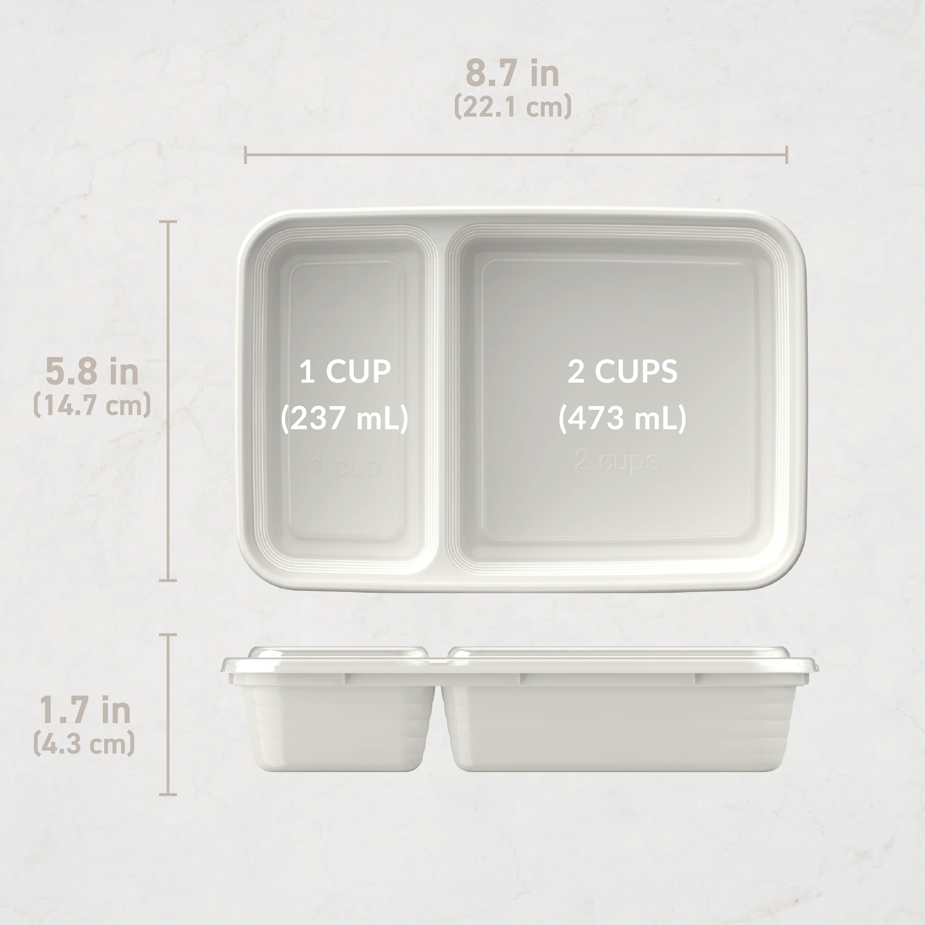 Bentgo Prep 2-Compartment Meal Prep Containers (20-Piece) - Image 63