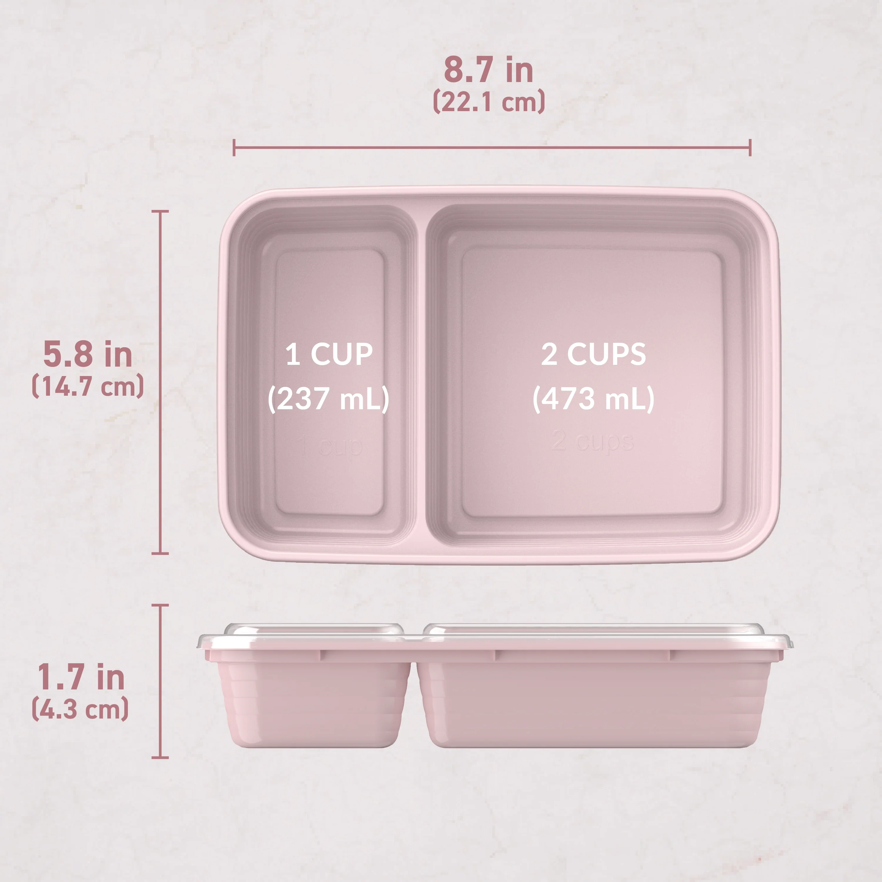 Bentgo Prep 2-Compartment Meal Prep Containers (20-Piece) - Image 7